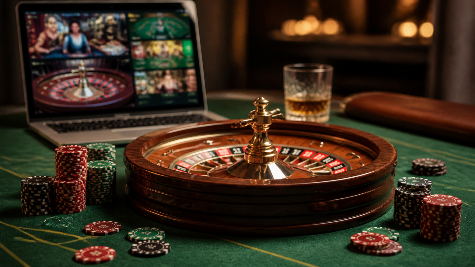 Chơi Casino Trực Tuyến Trên Điện Thoại Và Các Nguyên Tắc Quản Lý Thời Gian ภาพโต๊ะคาสิโนและหน้าจอเกมออนไลน์สำหรับเลือกเว็บพนัน